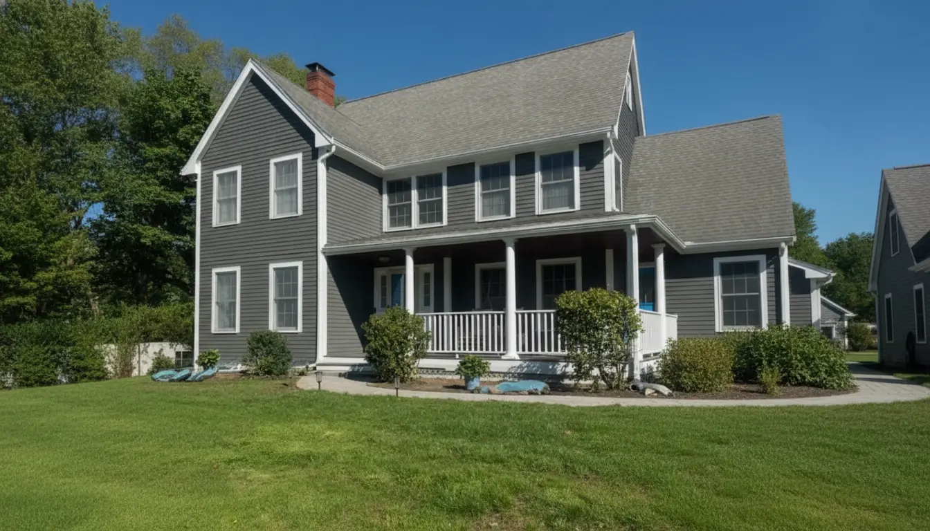 New front porch and home addition built by Fast Solution in MetroWest MA